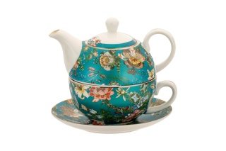 Filiżanka z imbrykiem English Collection tea for one kwiaty