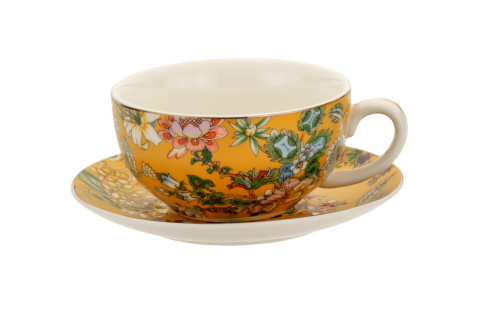 Filiżanka z dzbankiem English Collection tea for one kwiaty