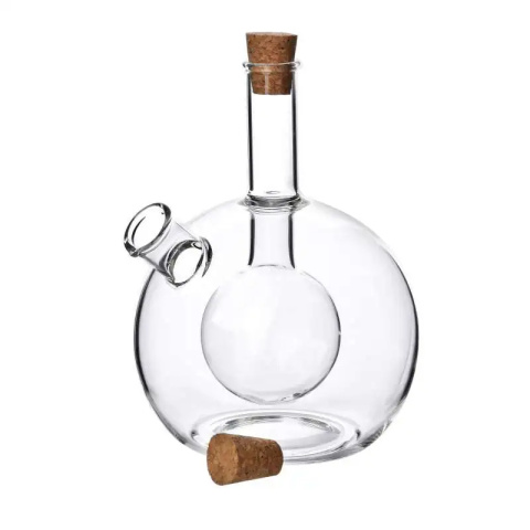 Butelka szklana na oliwę ocet karafka dozownik 2w1 Peter