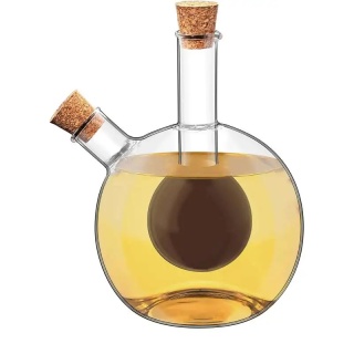 Butelka szklana na oliwę ocet karafka dozownik 2w1 Peter