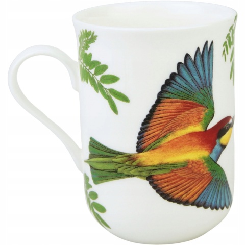 Kubek do herbaty porcelana by Agata Hajdecka żołna ptaki