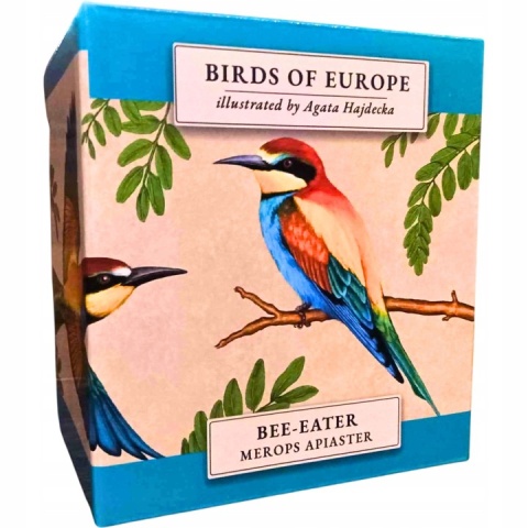 Kubek do herbaty porcelana by Agata Hajdecka żołna ptaki