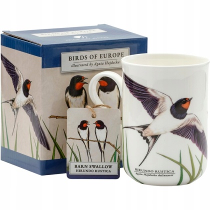 Kubek porcelanowy by Agata Hajdecka jaskółka na urodziny