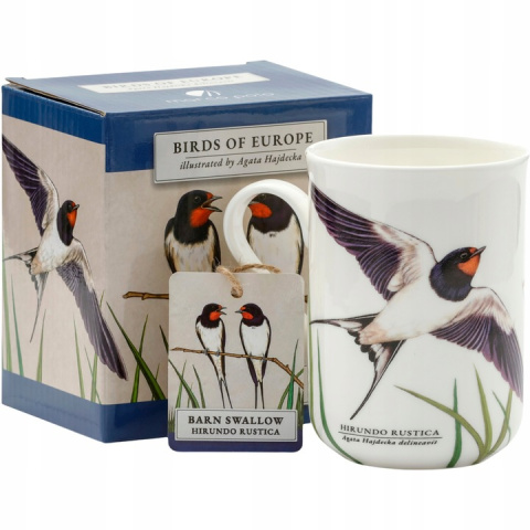 Kubek porcelanowy by Agata Hajdecka jaskółka na urodziny