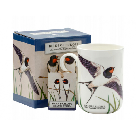 Kubek porcelanowy by Agata Hajdecka jaskółka na urodziny