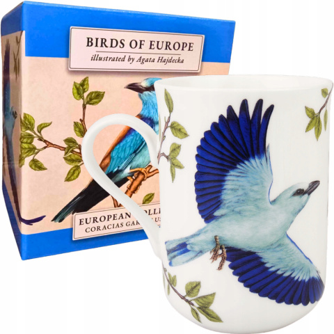 Kubek porcelanowy by Agata Hajdecka kraska na prezent ptaki