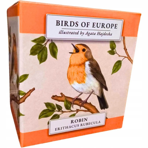 Kubek porcelanowy by Agata Hajdecka rudzik ptaki prezent