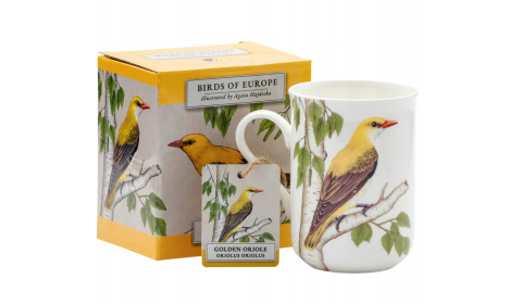 Kubek do kawy porcelana by Agata Hajdecka wilga ptaki