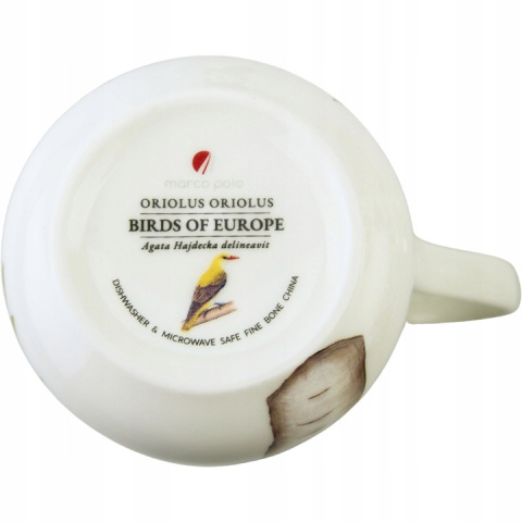 Kubek do kawy porcelana by Agata Hajdecka wilga ptaki