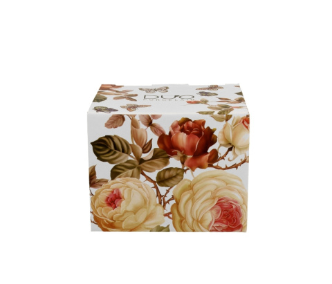 Kubek porcelanowy na prezent baryłka Zahra kwiaty