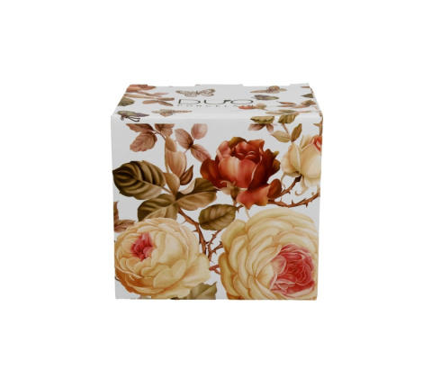 Kubek porcelanowy z zaparzaczem baryłka Zahra kwiaty