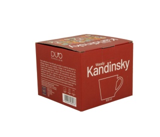 Kubek prosty Kandinsky kolorowy do kawy herbaty na prezent