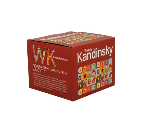 Kubek prosty Kandinsky kolorowy do kawy herbaty na prezent