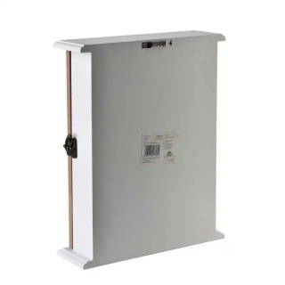 Skrzynka drewniana na klucze do powieszenia stacy biała