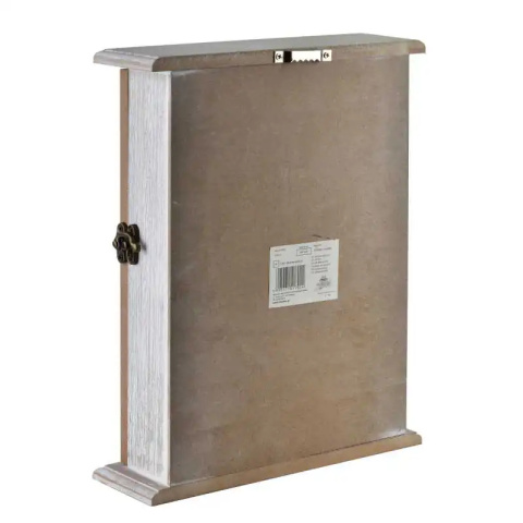 Skrzynka drewniana na klucze do powieszenia stacy beżowa