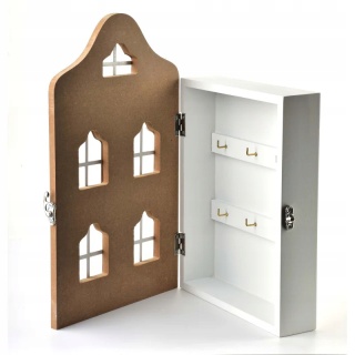 Skrzynka na klucze do powieszenia stacy brąz kamienica