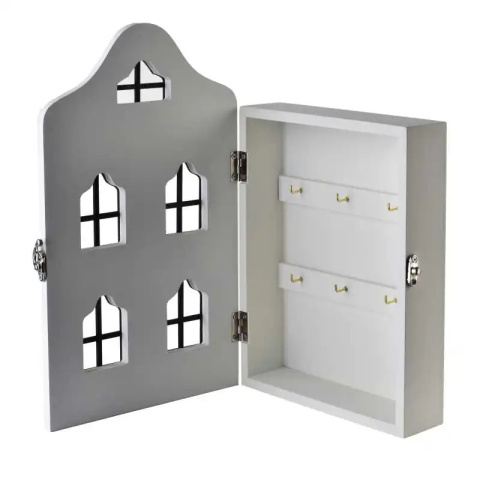 Skrzynka na klucze organizer stacy biała kamienica wieszak