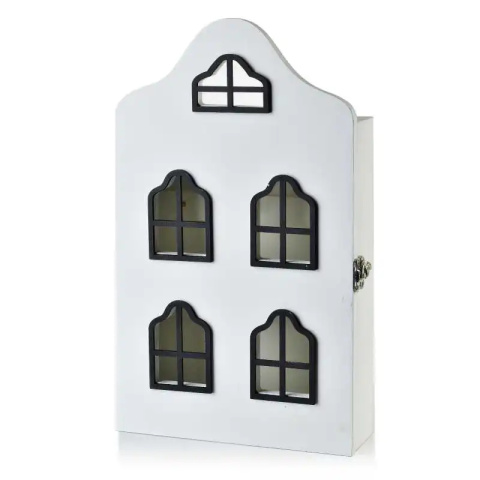 Skrzynka na klucze organizer stacy biała kamienica wieszak
