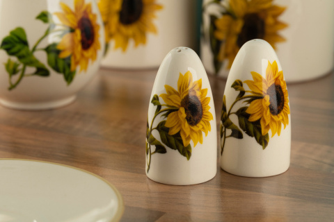 Solniczka i pieprzniczka Mieroszów sól pieprz słonecznik ceramiczna