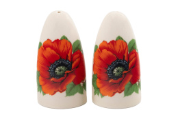Solniczka i pieprzniczka Mieroszów sól pieprz maki ceramiczna
