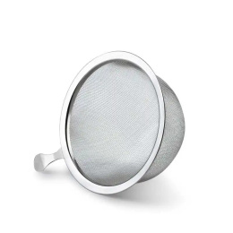 Sitko z uchwytem do parzenia herbaty lub ziół basic srebrne