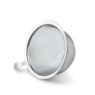 Sitko z uchwytem do parzenia herbaty lub ziół basic srebrne