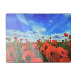 Szklana deska do krojenia podkładka prostokąt aria maki