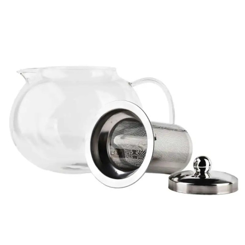 Dzbanek do herbaty szklany z zaparzaczem czajnik 1 l peter