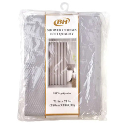 Zasłona prysznicowa 180xh180cm szara kotara łazienkowa zac