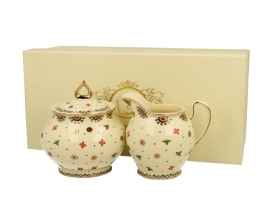 Cukiernica z mlecznikiem porcelana do kawy casablanca ecru