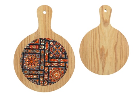 Deska podstawka do krojenia drewniana ceramika carmani