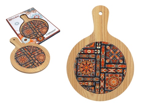 Deska podstawka do krojenia drewniana ceramika carmani