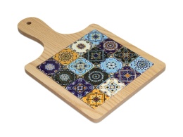Deska drewniana z podkładką ceramiczną do krojenia carmani