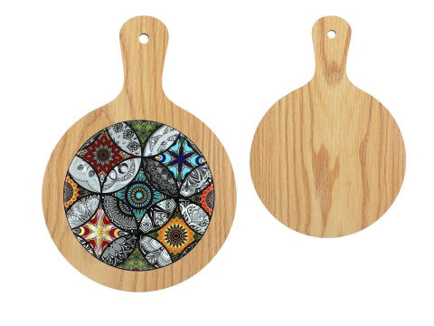 Deska drewniana do krojenia z podkładką ceramiczną carmani