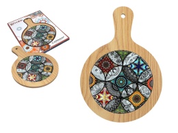 Deska drewniana do krojenia z podkładką ceramiczną carmani