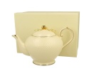 Dzbanek porcelanowy czajnik do herbaty 1150 ml ecru vesper