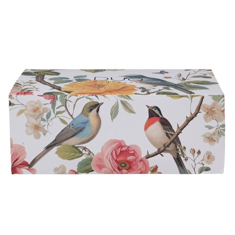 Filiżanka jumbo ze spodkiem zestaw śniadaniowy april kwiaty