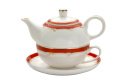 Filiżanka z imbryczkiem English Collection tea for one biel