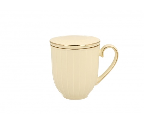 KUBEK PORCELANOWY Z SITKIEM ZAPARZACZEM DUO NINA