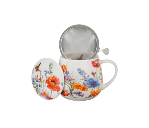 Kubek baryłka sitko filtr Spring na dzień kobiet kwiaty