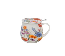 Kubek baryłka sitko filtr Spring na dzień kobiet kwiaty