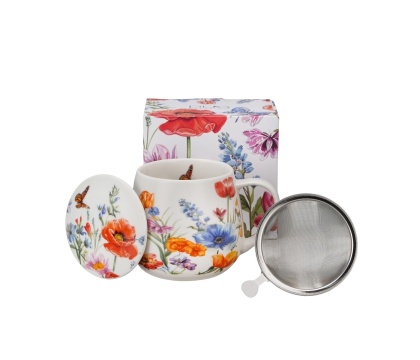 Kubek baryłka sitko filtr Spring na dzień kobiet kwiaty