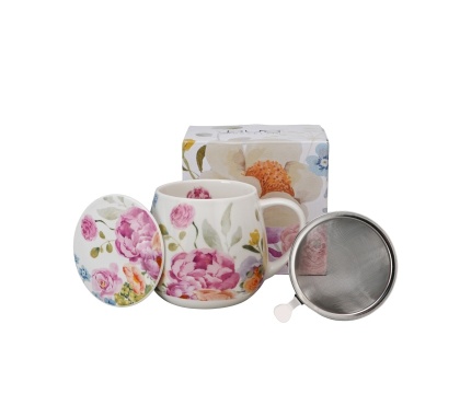 Kubek baryłka sitko filtr June na dzień kobiet kwiaty duo