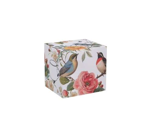 Kubek baryłka zaparzacz April na dzień kobiet kwiaty ptak