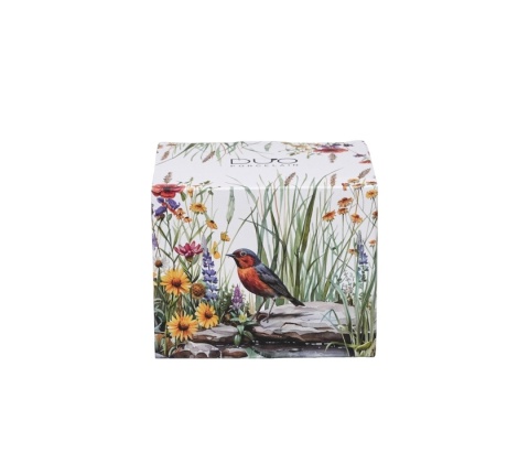 Kubek do herbaty kawy baryłka na urodziny july kwiaty ptak