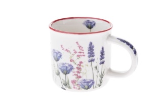 Kubek do kawy herbaty lawenda porcelana na urodziny
