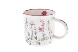 Kubek do kawy herbaty porcelana na urodziny kwiaty róże