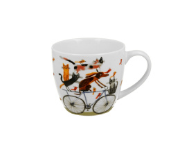 Kubek do kawy herbaty w obwolucie porcelana psi świat pies