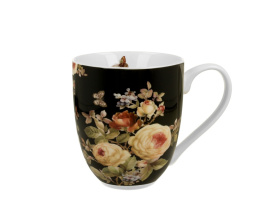 Kubek kubas jumbo xxl na prezent warda kwiaty porcelana