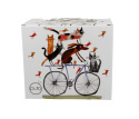 Kubek kubas jumbo xxl porcelana psi świat pies na rowerze